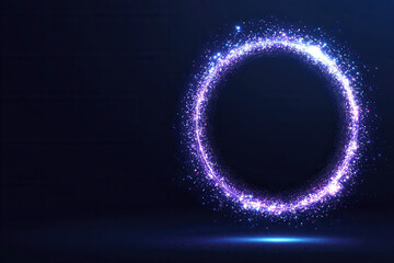 Abstract technology background from lines and dots. Plexus space geometrical backdrop