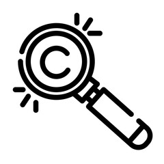 looking for copyright cutline icon
