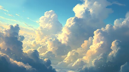 Stunning Cloudscapes in Various Styles: Nature's Sky in Realistic, Artistic, and Digital Views