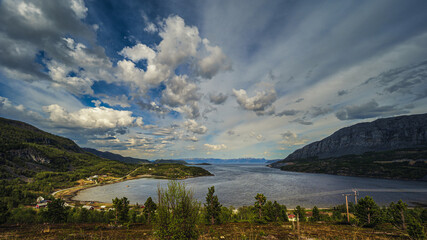 nature sceneries inside the Vesteralen Islands, Norway