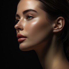 an advertisement for aesthetics dermatologist clinic that is specialized in face beautification