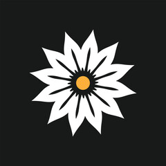 Modern Geometric Flower Logo Design, Luxury Geometric, Flower Icon Geometric Symbol Creative Illustration