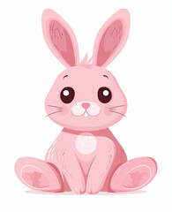 Beautiful Rabbit Logo, Rodent Animal Design for Your Corporate and Business Graphic Resource or Creative Project, Ai Generative