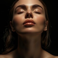 an advertisement for aesthetics dermatologist clinic that is specialized in face beautification