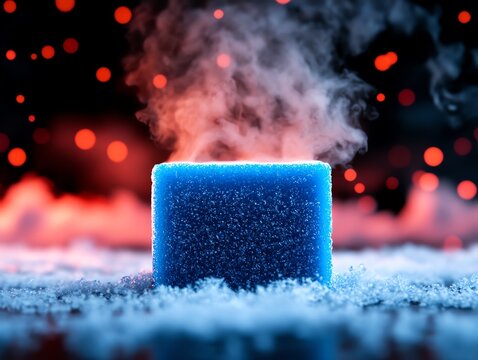 3Dprinted sugar cube ice hotel for Arcticthemed hot chocolate