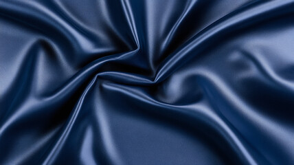 Fototapeta premium Deep slate blue leather with a smooth slightly glossy finish capturing the depth of icy winter waters 