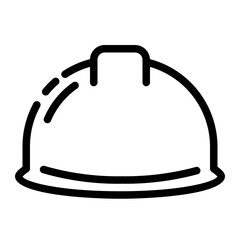 Fototapeta premium work project helmet cutline icon