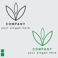 eco friendly logo design, manual leaf logo green and natural logo design simple logo template brand identity, icon leaf logo