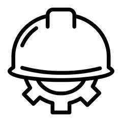 Standard Operational Procedures for work safety line icon