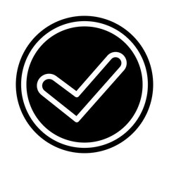 approved solid icon