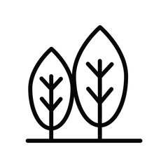 Nice Pine tree  garden Icon Design
