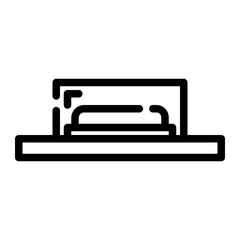 emergency button cutline icon