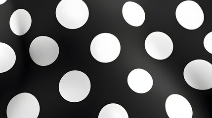 Seamless Monochrome Polka Dot Pattern for Versatile Design Applications