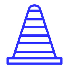 safety triangle color icon