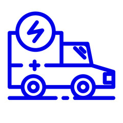 powered hospital  color icon