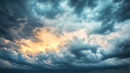 Obraz premium Collection of dreamlike skies featuring artistic and natural cloudscapes, blending realism and creativity through various styles and eras for a serene visual journey