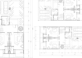 Floor plan designed building on the drawing.