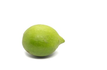 Mahua Fruit or Madhuca Longifolia Fruit Isolated on White Background with Copy Space, Also Known as Kochra, Butter Tree Fruit or Mahwa