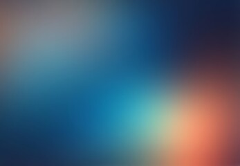 Blue orange metal glossy blur backdrop abstraction.