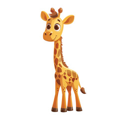  Giraffe Clipart PNG Cute Caricature Giraffe Graphic