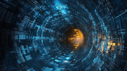 Digital background. Can be used in the description of network abilities, technological processes, digital storages, science, education, etc.