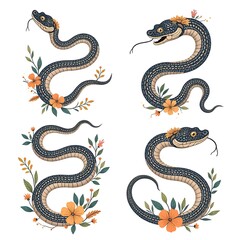 Fototapeta premium Mystical snakes