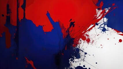 Abstract Grunge Red and Navy Blue Textured Background