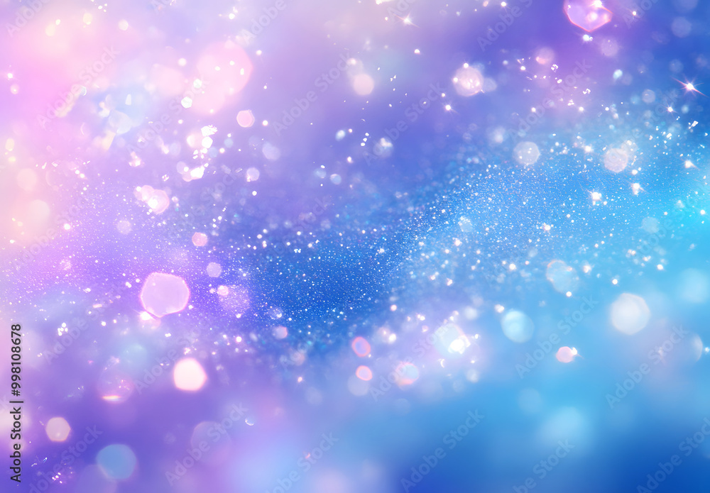 Poster dreamy glitter bokeh light background design