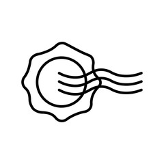 stamp line icon