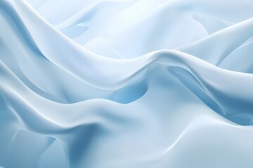 Obraz premium Blue And White Abstract Waves Background
