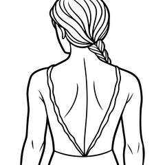 backview of a woman