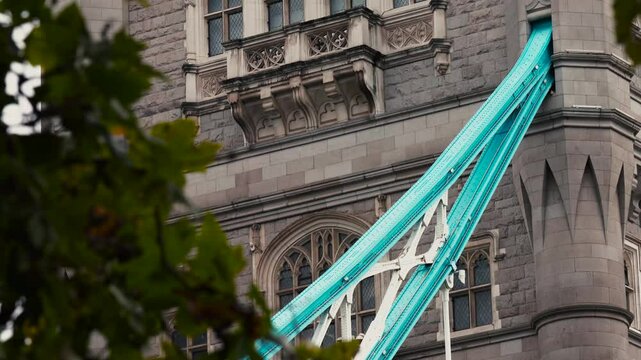 London Landmark Tower Bridge Materials Stone Cladding Facade London British Architecture, England Iconic structure United Kingdom, UK, Britain 