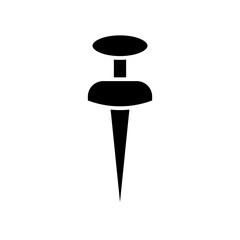push pin glyph icon