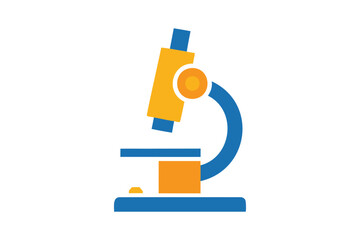 Microscope icon clipart art illustration