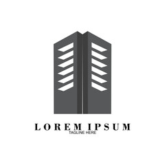 Building logos, complex logos, real estate logos, on a white background suitable for mascots, icons, marketing, brands, etc.