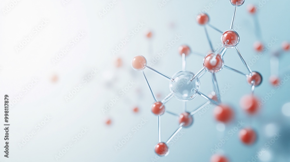 Poster advanced atomic manipulation in 3d render - futuristic nanotechnology innovations showcasing precisi