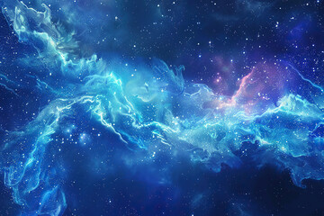 Astrological composition with empty starry sky for zodiac sign symbol