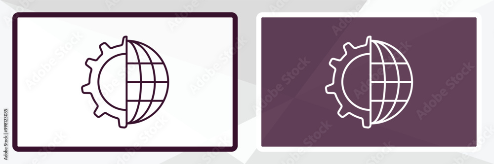 Poster network optimization outline icon. linear vector from internet security concept. thin line white and