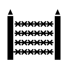 Border Wall glyph icon