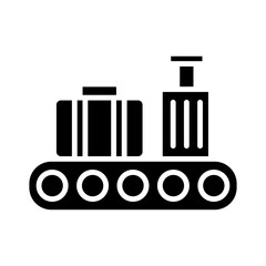 Baggage Check glyph icon