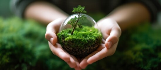 Preserving Nature: A Tiny Ecosystem in Human Hands