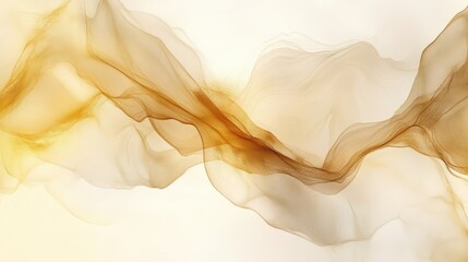 AI Generated. AI Generative. Soft golden beige color abstract watercolor ink drawing painting decorative background. Graphic Art