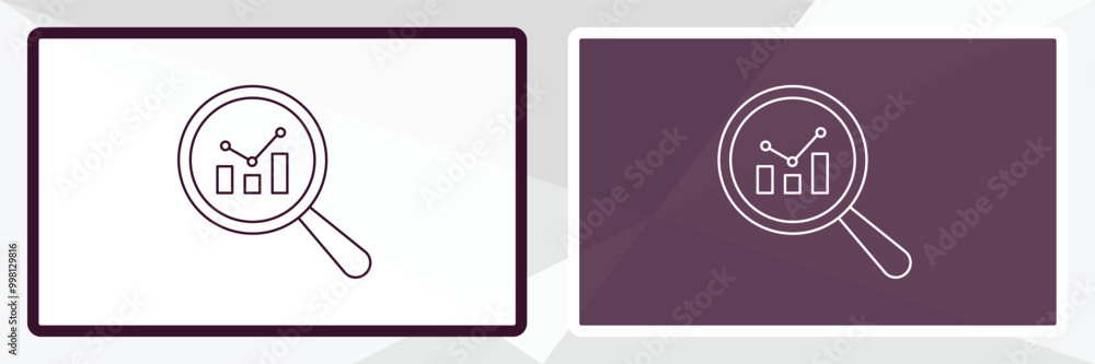 Aufkleber analysis outline icon. linear vector from human resources concept. thin line white and black analysi