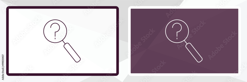 Poster problems outline icon. linear vector from human resources concept. thin line white and black problem