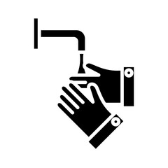 Obraz premium Wash glyph icon