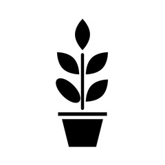 Plant glyph icon