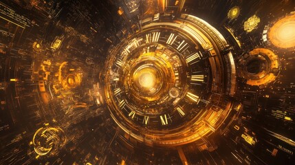 Fototapeta premium Abstract Clockwork Art