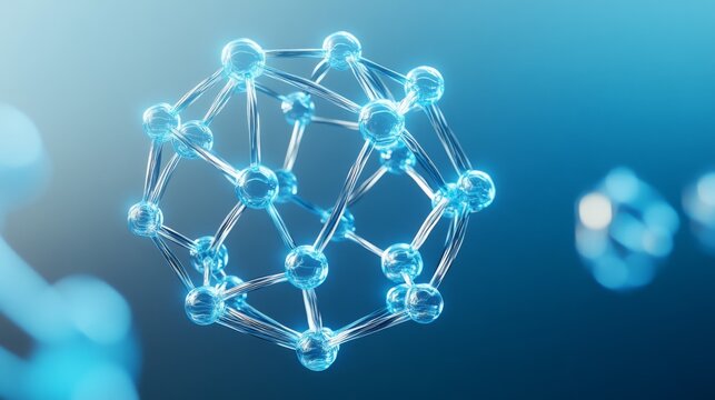 molecule with carbon, hydrogen, and oxygen atoms connected by luminescent ester linkages, advancements in polymer science and sustainable materials,quantum computing, physics and mechanics.	