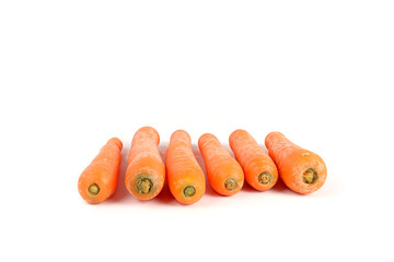 carrots isolated on white background 
