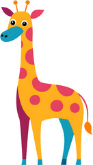 Obraz premium Cheerful Giraffe Graphics for Your Next Project. 